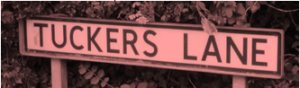 Tuckers Lane street sign