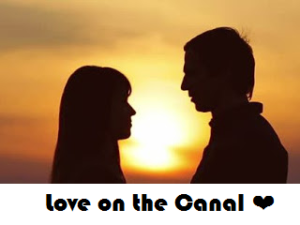 Love on the Canal - Couple in a senset