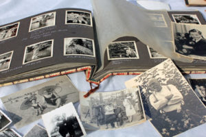 family history photographs displayed in an album
