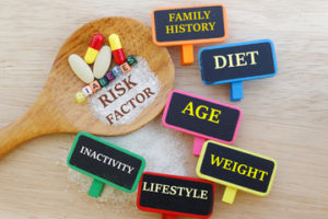 risk factor, family history, diet, age, weight, lifestyle, lifestyle, inactivity - health risk factors