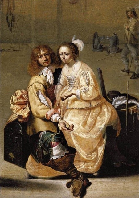 1600's fashion history - frilly gowns