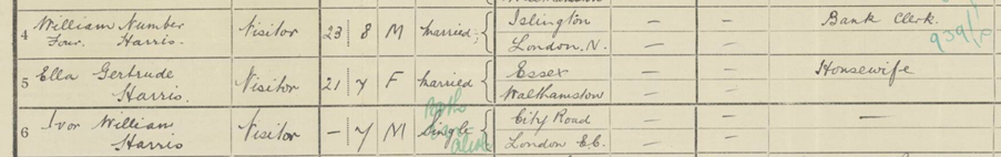 1921 Census Entry [Source: Findmypast, RD 114 RS 1 ED 2 Sch no. 157 Piece no. 05862]