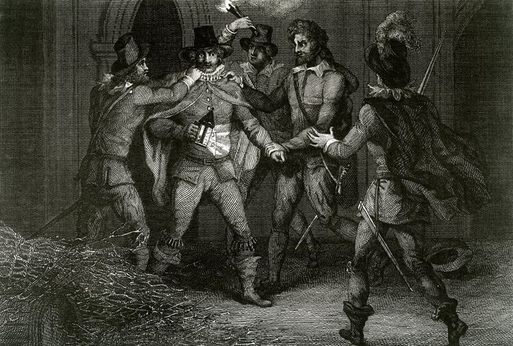 Guy Fawkes getting caught