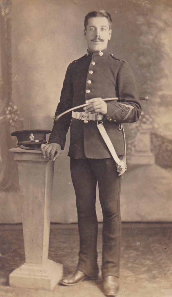 Man standing in a military uniform