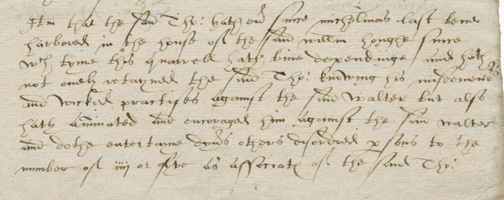 An image of some hard to read handwriting on an old document