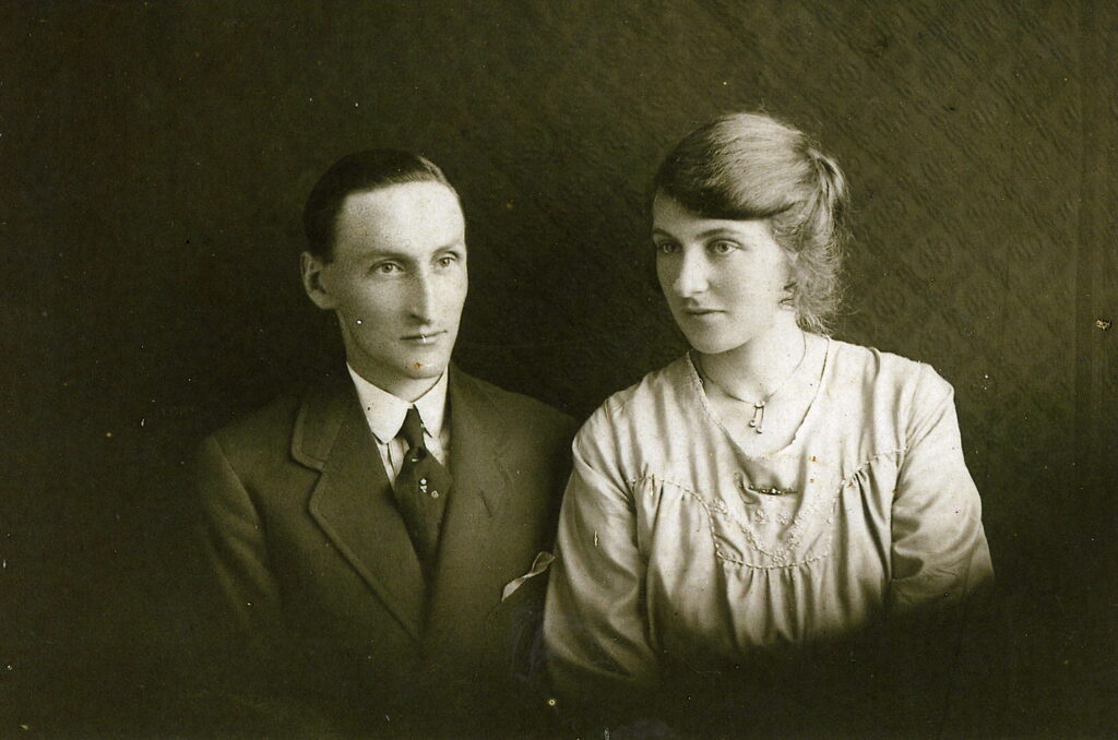 Image shows Megan's great-grandparents she found using her research skills. 